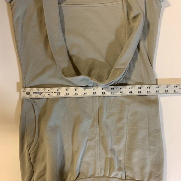 Prairie Underground Women's Deep Cowl Neck Short Sleeve Sweatshirt Dress Size S - Picture 11 of 12